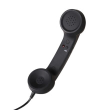 Mobiele telefoonhoorn retro telefoonhoorn anti-stralingsontvangers 3,5 mm, compatibel met iPhone, iPad, mobiele telefoons en computers