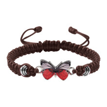 Pulseira de borboleta para mulheres e adolescentes, joia com pingente ajustável, lindo presente de borboleta para o Dia dos Namorados.