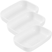 Abrader3Pcs Domácí struhadlo na česnek Odolný mlýnek na zázvor Mlýnek na mlecí nástroje Plastový bílý