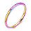 Ycandiee titanium stackable rings 2mm polished dome comfort 1
