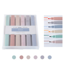Textmarker-Set mit weicher Spitze, Farbmarker, 6 Farben, 1 ml, für Schule und Büro