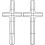Cross-shaped metal wreath frame2pcs 1