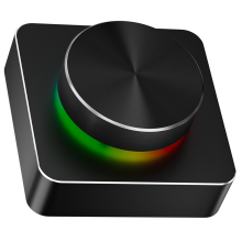 Drehknopf RGB-Controller 18 Zeichen 60 x 60 x 28 mm Schwarz