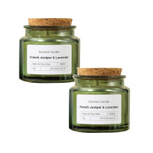 Xubond Lavendelduftkerze 70 g, 20 Stunden langanhaltendes Aromatherapie-Geschenk für Frauen, geeignet für Heimdekoration, Nikolausgeschenk,