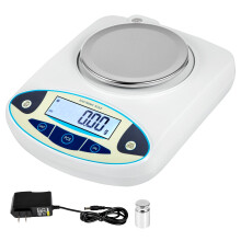 VEVOR 500 g x 0,01 g analytische balans, zeer nauwkeurige laboratoriumweegschaal met 13 eenhedenconversie, telfunctie en lcd-display.