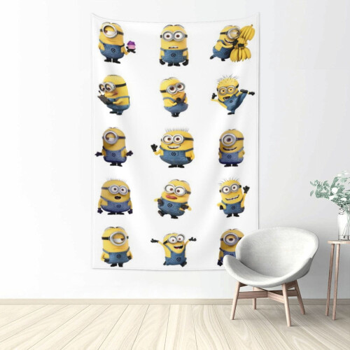 Ταπισερί Minions, Μεγάλες ταπισερί τοίχου για σαλόνι, υπνοδωμάτιο, κοιτώνα, αφίσες,
