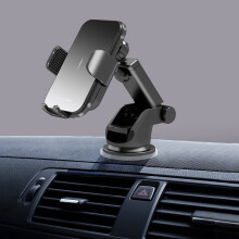 Carregador sem fio para carro ZKCCNUK, 15W, carregamento rápido, suporte para celular com fixação automática para saída de ar, para-brisa e