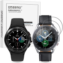 (3 buc.) Folie de protecție pentru ecran din sticlă securizată, compatibilă cu Samsung Galaxy Watchung, Galaxy Watch4Clic de 46 mm și Galaxy
