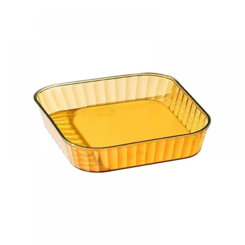 Prato de sobremesa transparente em formato de osso, 25 cm (10 polegadas).