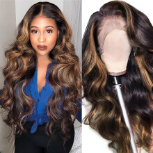 Peruca cacheada com faixa de cabelo, sem cola, frente de renda, cabelo humano, compatível com fibra química preta, longa, cacheada, fosca, seda de