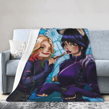 Wednesday Hotel Anime Fleece Blanket 60 x 50 Inches