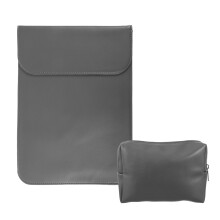 Genți pentru laptop de călătorie, piele fină cu efect de miel