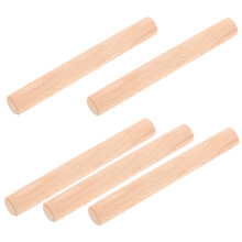 Clavijero de madera con agujeros, 5 colgadores para panel perforado, sin acabado, estilo Shaker bohemio, clavo pequeño