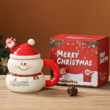 Christmas mugs ceramic Santa snowman 400ml