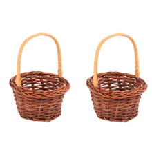 Cesta de picnic de Pascua Eease2Mini con asas tejidas