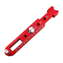 Anreißzirkel für Holzbearbeitung, tragbares Zirkelwerkzeug aus Aluminiumlegierung, verstellbarer metrischer/zolliger Bogenzeichenzirkel