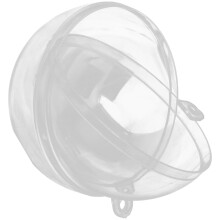 Boîte transparente à remplir pour bonbons et friandises, décoration de Noël, cadeau (6 cm)
