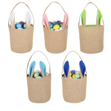 Osterkorb-Tasche – Hasenohren-Design – Wiederverwendbare Kinderkörbe für Babypartys – Geschenktüten & Aufbewahrungsmöglichkeit für Bücher