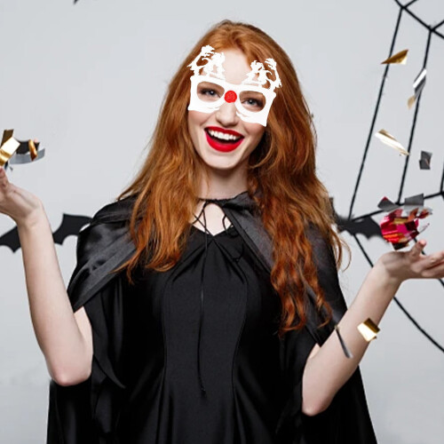 Τρομακτικά γυαλιά για το Halloween7,48x3,54x0,78in - Λευκά μπομπονιέρες για πάρτι και