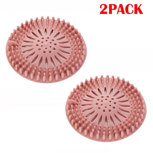 Shower Drain Cover Pink 2 Pack