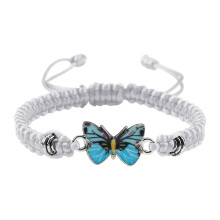 Pulseira de Borboletas para Mulheres e Adolescentes - Pulseira Ajustável com Pingente, Presente para o Dia dos Namorados e Dia das Mães