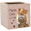 Ξύλινη γλάστρα Cats Box3x3 ίντσες - Συμβατή με γάτες, Ρουστίκ τετράγωνη γλάστρα για 1
