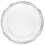 Aristocrat Collection Dinner Plates White & Silver 10in 1