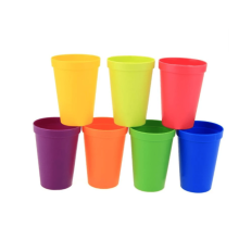 Happon kids plastic cups unbreakable 7 oz 8 pack