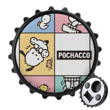 Ouvre-bouteille Pochacco avec autocollant magnétique pour réfrigérateur