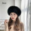 Imiteret pelshue Russisk hat SORT Sort 1