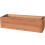 Macetero rectangular de madera de 60 cm (24 pulgadas) de estilo rústico. 1