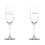 Set van 2 champagneflutes van 237 ml (8 oz) met voet. 1