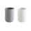 2-Pack PP Toothbrush Cup Japanese Style White Grey 1