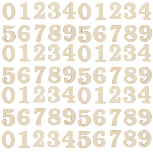 3D Wooden Clock Kit with Arabic Numerals 100 pcs