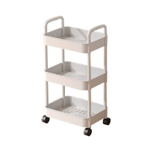 Chariot roulant Ă 3 niveaux Loyerfyivos blanc