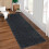 Shag Runner Rug Black 2 ft x 10 ft 1