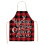 Christmas Kitchen Apron with Socks Red Black Buffalo Plaid 1