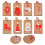 Brown Kraft Gift Tags with Twine 100 Pack 10 Designs 1