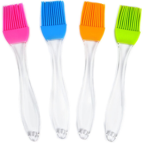 Pastry Brush Set Heat-Resistant Silicone 4-Pack