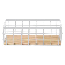 Metal Wire Wall-Mounted Storage Basket, No Drilling