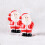 Santa Snowman Micro Snow Display Resin Craft 2PCS 1