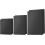 Black Cloth Gift Boxes with Lids 3 Sizes 1