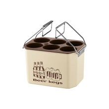 Stainless Steel Beer Keg 6-Bottle Chilled