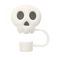 Silicone Straw Cover Cap 3D Themed 1pc