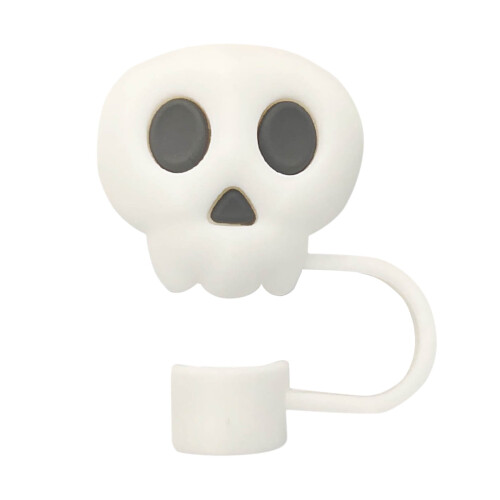 Silicone Straw Cover Cap 3D Themed 1pc