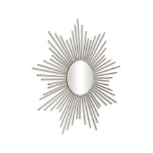 Sunburst Metal Wall Mirror 32 in