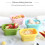 Silicone Food Containers 5 oz 4-Pack Stackable 4