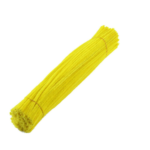 Huarll plush silver pipe cleaners 100 pcs