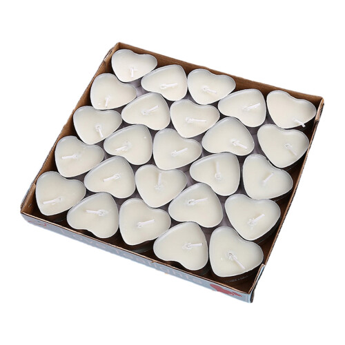 50er-Pack Spitzkerzen aus Naturwachs