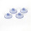 Set van 12 siliconen kabelzuignappen, 40 mm 1